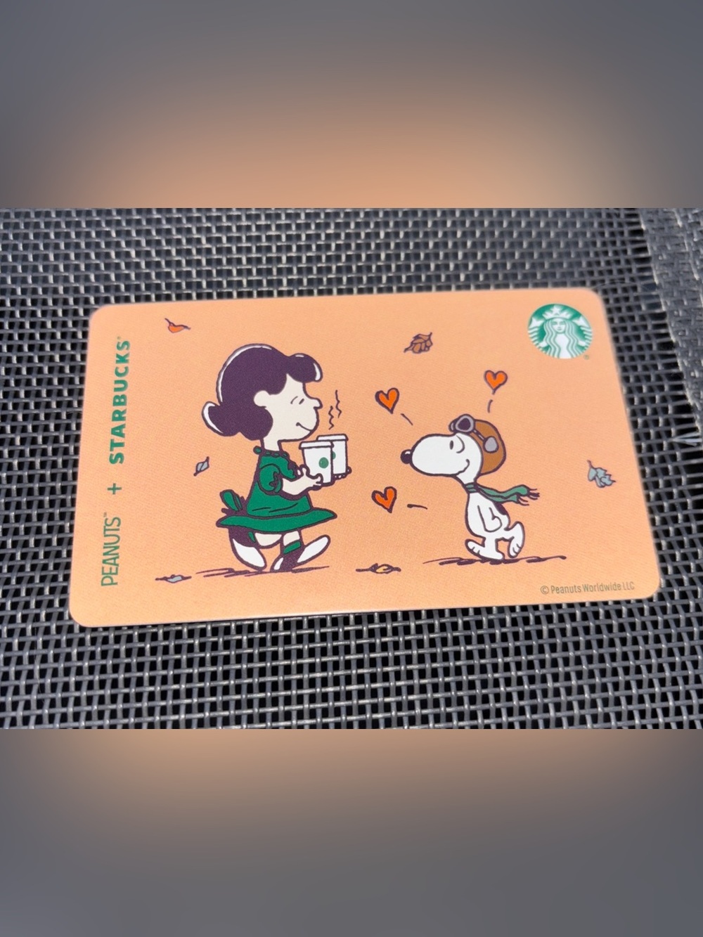 starbucks x peanuts gift card lucy & snoopy new empty card